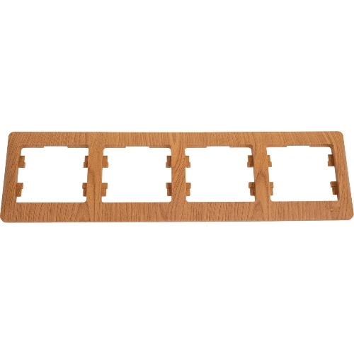 Рамка 4-м Glossa горизонт. дер. дуб SchE GSL000504