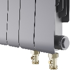 Радиатор биметаллический Royal Thermo Infinity 300 Silver Satin VR80 - 6 секц.