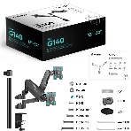 Кронштейн (держатель) ONKRON G140 для двух мониторов 13