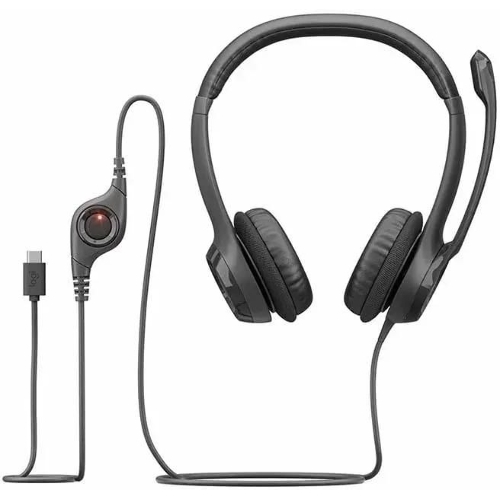 Гарнитура Logitech H390 чёрный, проводная, USB