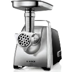 Мясорубка электрическая Bosch MFW68640 черный, 2200 Вт, 4.3 кг/мин, реверс, металлический лоток, насадки - 5