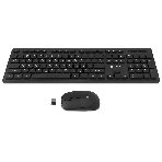 Комплект клавиатура+мышь Oklick S255W беспроводной, USB, 1200 DPI, чёрный