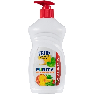 Гель для мытья посуды Maunfeld Purity Ананас и базилик 450 г MDL450PD (дозатор)