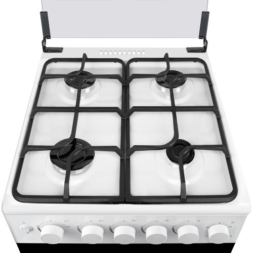 Плита газовая Maunfeld MGC50GCW08D белый, конфорок 4 шт, духовка 59 л, 50 см x 89 см x 65 см