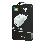 Сетевое зарядное устройство MORE CHOICE (4620202555830) NC86i 1Type-C 3.0A PD 20W для Lightning 8-pin Type-C, белый