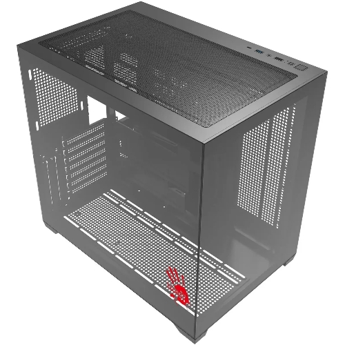 Компьютерный корпус Bloody CC-122 черный без БП ATX 10x120мм 1xUSB2.0 1xUSB3.0 audio