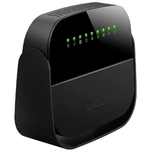 Роутер беспроводной D-Link DSL-2640U/R1A ADSL2+ черный ANNEX А