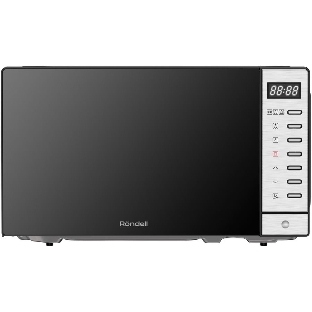 Микроволновая печь Rondell RDE-MW203 черный/серебристый, 20 л, 700 Вт, переключатели - кнопки