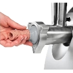 Мясорубка электрическая Bosch MFW68640 черный, 2200 Вт, 4.3 кг/мин, реверс, металлический лоток, насадки - 5