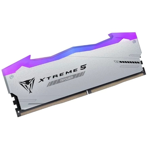Оперативная память Patriot Viper Xtreme 5, DDR5, 48GB (2x24GB), 8000MHz, CL38, DIMM, с радиаторами, RGB, серебристый