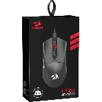 Мышь проводная игровая Redragon FYZU черная (USB, Pixart P3395, Huano, 6 кн., 26000 Dpi, RGb подсветка)