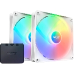 Вентилятор для корпуса Case Cooler NZXT F140 RGb Core Twin Pack (140x140x25мм, 4-pin PWM, RGb, 89.48CFM, 32.5dBA, 1800RPM, белый, 2pcs)