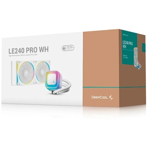 Система водяного охлаждения Deepcool LE240 Pro ARGB Soc-AM5/AM4/1200/1700/1851 белый 4-pin 28.2-33dB Al 280W 1347gr Ret (R-LE240PRO-WHAMMC-G-1)