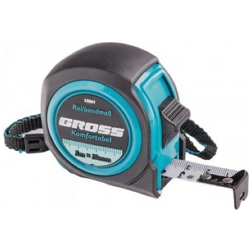 Рулетка Gross 32561 komfortabel 5м х 19мм обрезиненный корпус