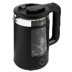 Чайник электрический Energy E-256, 1500 Вт, 1,5л, стекло, черный