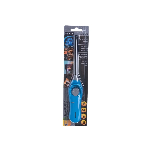 Зажигалка газовая ECOS GL-001B, синяя (157799)