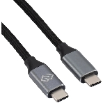 Кабель Digma D-Type-C-USB3.2-3m D-TYPE-C-USB3.2-100W-4K-3M 3м черный
