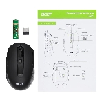 Мышь беспроводная Acer OMR070 черный, 1600 dpi, радиоканал, Bluetooth, USB, кнопки - 6
