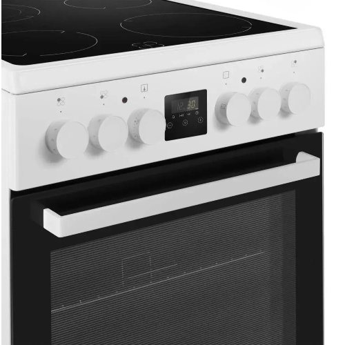 Плита электрическая Maunfeld MEC57CW08TD белый, конфорок 4 шт, духовка 59 л, 50 см x 85 см x 60 см