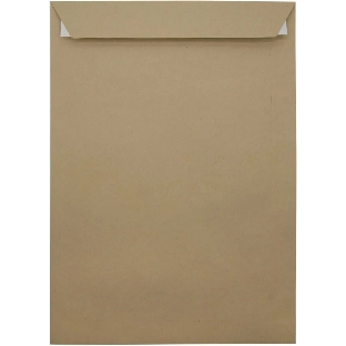 Пакет почтовый Silwerhof Eco 381227.25 C4, 229x324 мм, силиконовая лента крафт 130 г/м2 (pack:25pcs)