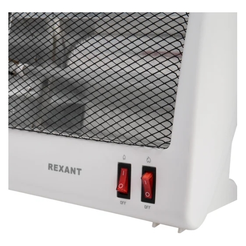Обогреватель инфракрасный Rexant белый, кварцевый, 800 Вт, 14 м2, настольный