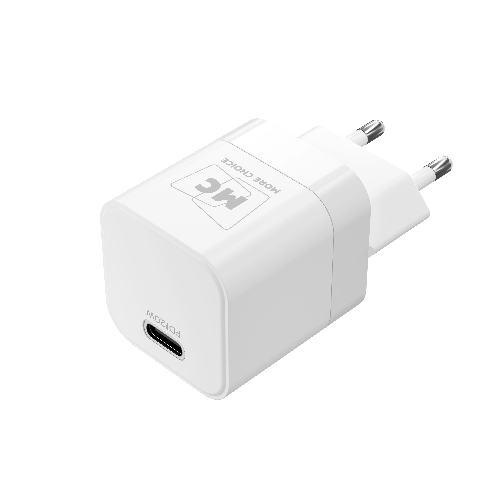 Сетевое зарядное устройство MORE CHOICE (4620202555830) NC86i 1Type-C 3.0A PD 20W для Lightning 8-pin Type-C, белый