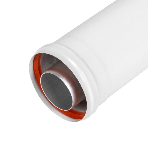 Удлинитель коаксиального дымохода раструбн. Royal Thermo 60/100, 250 мм