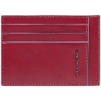 Чехол для кредитных карт Piquadro Blue Square PP2762B2R/R, натур.кожа, красный