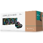 Система жидкостного охлаждения Deepcool LQ360 Ultra ARGb Soc-AM5/AM4/1200/1700/1851 черный 4-pin 38.71dB Al LCD 350W 1840gr Ret (R-LQ360-BKASMC-G-1)