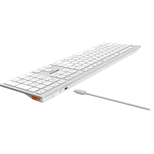 Клавиатура беспроводная A4Tech Fstyler FBX50C, USB, Bluetooth/Радиоканал, белый