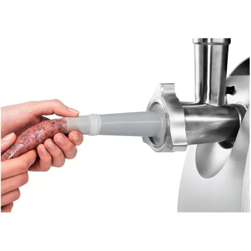 Мясорубка электрическая Bosch MFW68640 черный, 2200 Вт, 4.3 кг/мин, реверс, металлический лоток, насадки - 5