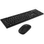 Комплект клавиатура+мышь Oklick S255W беспроводной, USB, 1200 DPI, чёрный