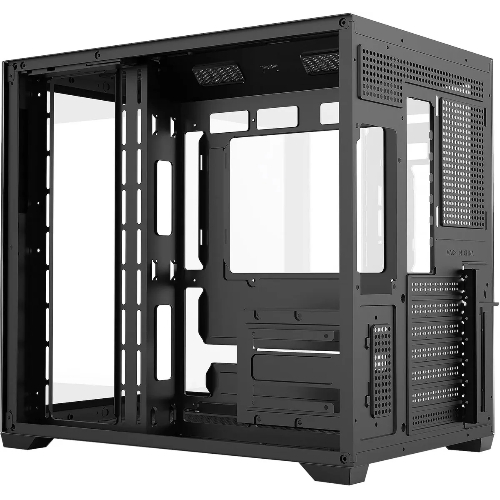 Компьютерный корпус Bloody CC-122 черный без БП ATX 10x120мм 1xUSB2.0 1xUSB3.0 audio