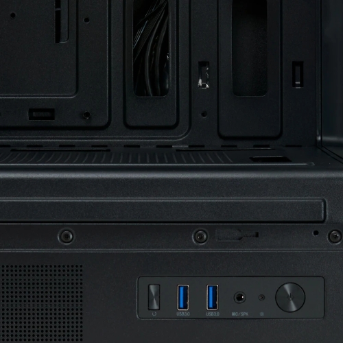 Компьютерный корпус HSPD M510, Mesh Mid Tower, черный, TG, 0.5 SPCC, 4x120мм ARGB ATX, mATX, mITX 180/280/160мм 1x2.5