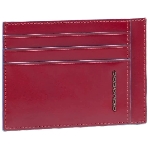 Чехол для кредитных карт Piquadro Blue Square PP2762B2R/R, натур.кожа, красный