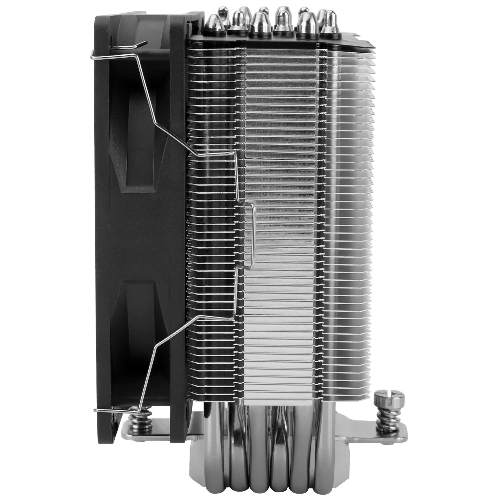 Кулер для процессора Thermalright Burst Assassin 120 SE черный/серебристый (4-pin PWM, 148мм, Al/Cu, 6x6мм, 1x120мм, 66.17CFM, 25.6dBA, 1550RPM, S: 1851/1700/1200/115X, AM5/AM4)