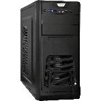 Компьютерный корпус Miditower ExeGate CP-603-UNS450 (ATX, БП UNS450 с вент. 12см, 2хUSB, аудио, черный)
