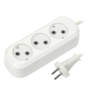 Удлинитель бытовой Smartbuy (SBE-10-3-05-N) 3 гнз х 5,0 м (10А/2.2 кВт, ПВС 2х1.0)