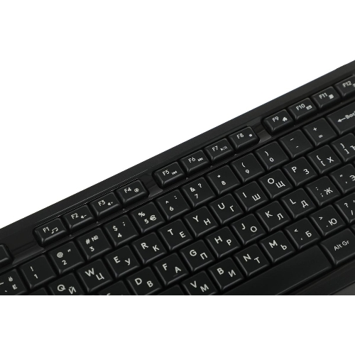 Комплект клавиатура+мышь A4Tech FStyler F1010 проводной, USB, 1600 DPI, чёрный
