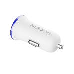Автомобильное зарядное устройство Maxvi CCM-101WB USB 1А бело-синий