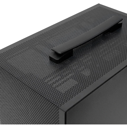 Компьютерный корпус без блока питания Case HSPD M211, Mesh Mini-tower, Black, TG, 0.7 SPCC, no fans,mATX, mITX, 175/330/150мм, 2x2.5