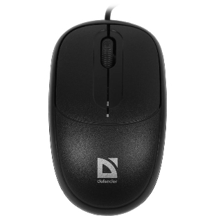 Мышь проводная Defender Datum MS-980 черный, 1000 dpi, USB, кнопки - 3