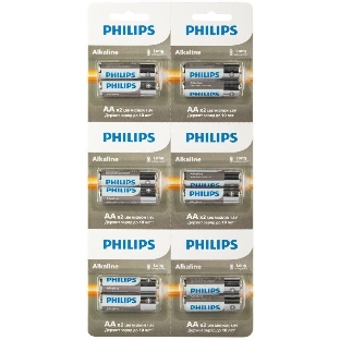 Элемент питания алкалиновый AA/LR6 1.5В Entry отрывной набор (блист. 12шт) Philips Б0064636
