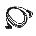 Кабель питания Cablexpert PC-184A-VDE-1.8M CEE 7/16-C7, 2x0.75мм2, 2.5А, VDE, угл.разъемы, 1.8м, черный, пакет