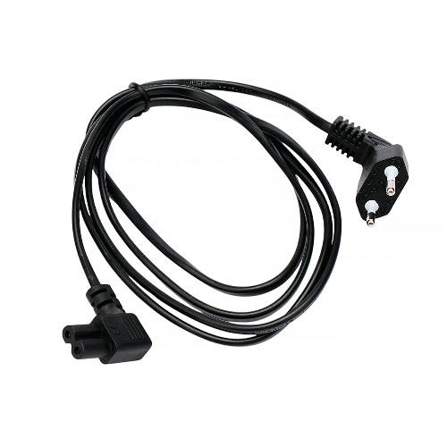 Кабель питания Cablexpert PC-184A-VDE-1.8M CEE 7/16-C7, 2x0.75мм2, 2.5А, VDE, угл.разъемы, 1.8м, черный, пакет