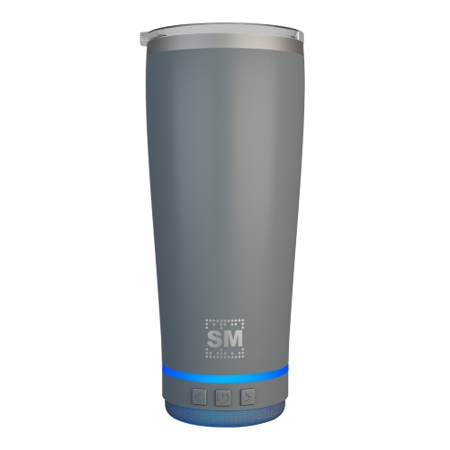 Термокружка с портативной колонкой Soundmax SM-TC001 серый