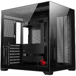Компьютерный корпус Bloody CC-122 черный без БП ATX 10x120мм 1xUSB2.0 1xUSB3.0 audio