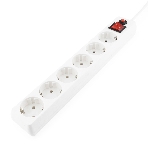 Сетевой фильтр Гарнизон ECL-6-W-3, 6 р, 10А, 3 м, ур.защиты 4, белый, пакет