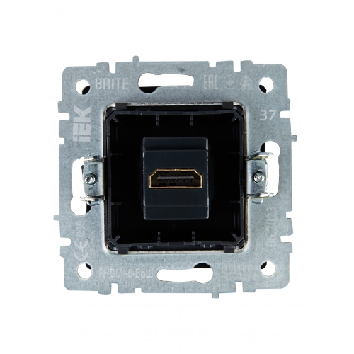 Розетка HDMI IEK BRITE РHDMI-0-БрШ шампань