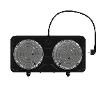 Плита настольная MAXVI HE201 черный